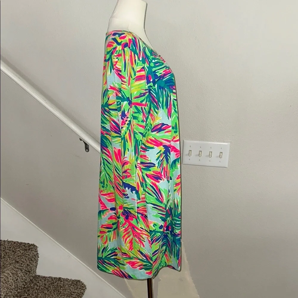 Never worn- Lilly Pulitzer Marlowe Dress Womens Small Boatneck T-Shirt Green - Picture 3 of 5